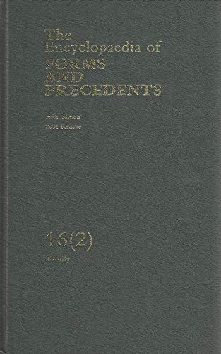 Stock image for Encyclopaedia of Forms and Precedents 16 (2) for sale by Pigeonhouse Books, Dublin