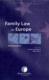 Stock image for Hamilton: Family Law in Europe for sale by Phatpocket Limited
