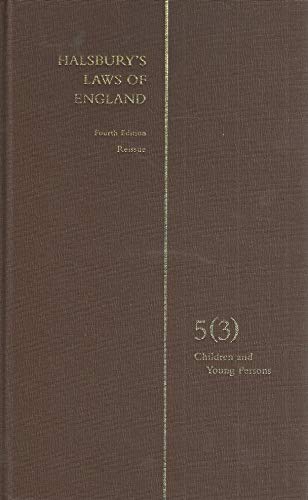Beispielbild fr Halsbury's Laws of England Vol 5 (3) [Unknown Binding] zum Verkauf von Pigeonhouse Books, Dublin