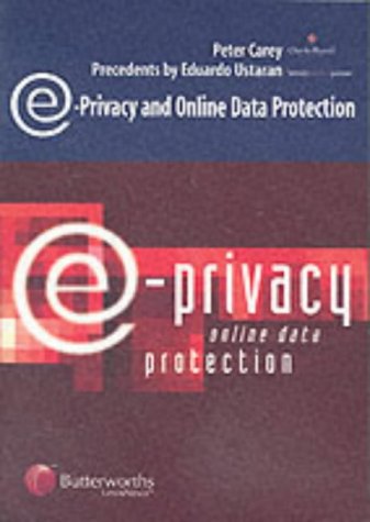 9780406945884: E-privacy and Online Data Protection