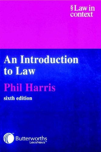 9780406946720: An Introduction to Law