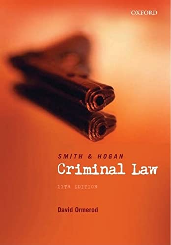 Imagen de archivo de Smith and Hogan Criminal Law 10 Edition a la venta por AwesomeBooks