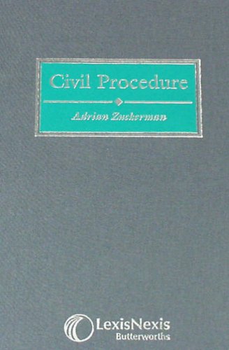 Civil Procedure (9780406948984) by Adrian Zuckerman
