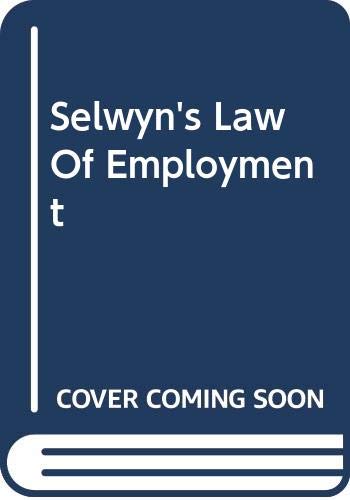 Stock image for Law of Employment for sale by Anybook.com