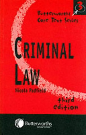 Stock image for Criminal Law (Third Edition, Butterworths Core Texts Series) for sale by Anybook.com