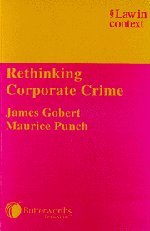 Beispielbild fr Rethinking Corporate Crime (Law in Context) zum Verkauf von WorldofBooks