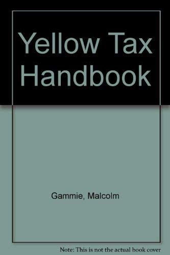Stock image for Yellow Tax Handbook for sale by AwesomeBooks