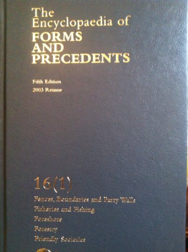 9780406956668: Encyclopaedia of Forms and Precedents