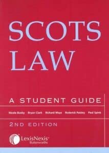 Beispielbild fr Scots Law : A Student Guide zum Verkauf von Better World Books Ltd