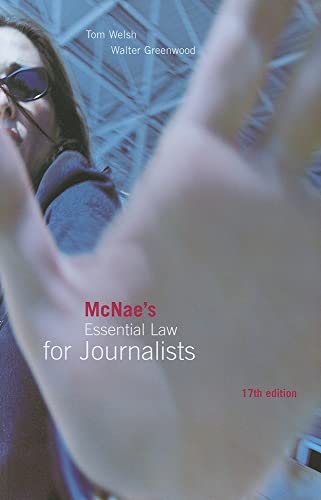 Beispielbild fr McNae's Essential Law for Journalists zum Verkauf von AwesomeBooks