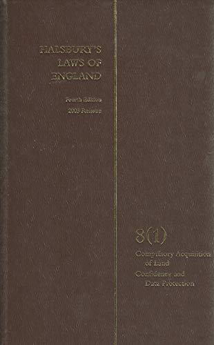 Beispielbild fr Halsbury's laws of England Vol 8(1) 2003 zum Verkauf von Pigeonhouse Books, Dublin