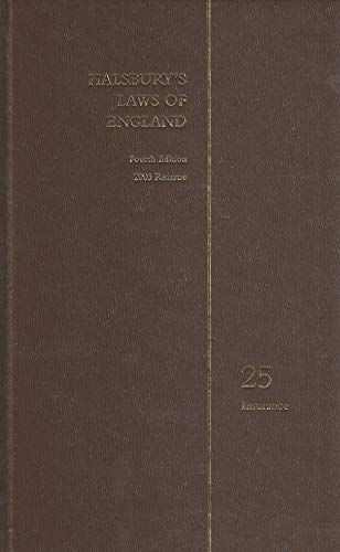 Beispielbild fr Halsbury's Laws of England Vol 25 [Hardcover] zum Verkauf von Pigeonhouse Books, Dublin