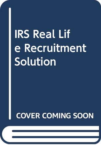 Stock image for IRS Real Life Recruitment Solution for sale by Phatpocket Limited