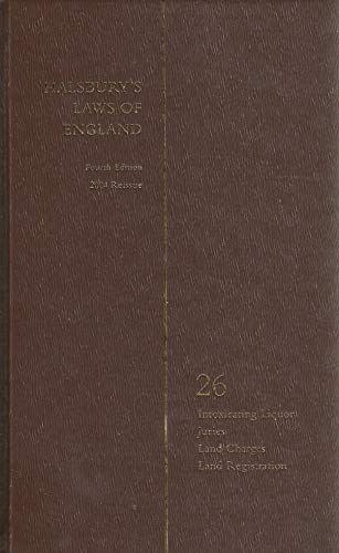 Stock image for Halsbury's Laws of England: Fourth Edition 2004 Reissue: Volume 26 [Hardcover] for sale by Pigeonhouse Books, Dublin