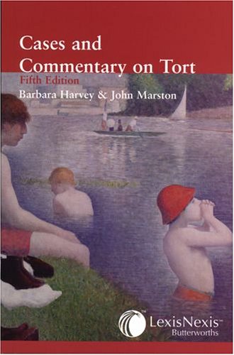 Imagen de archivo de Harvey & Marston: Cases and Commentary on Tort a la venta por AwesomeBooks