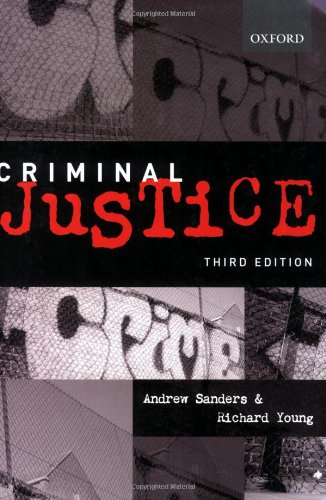 Criminal Justice (9780406971395) by Sanders, Andrew; Young, Richard