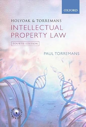 Beispielbild fr Holyoak and Torremans: Intellectual Property Law zum Verkauf von AwesomeBooks