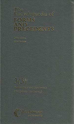 Stock image for Encyclopaedia of Forms and Precedents: Volume 3, Part 3 for sale by Anybook.com