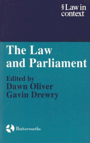 9780406980922: The Law and Parliament (Law in Context)