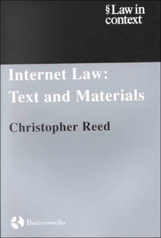 Stock image for Internet Law Texts and Materials (Law in Context) for sale by WorldofBooks