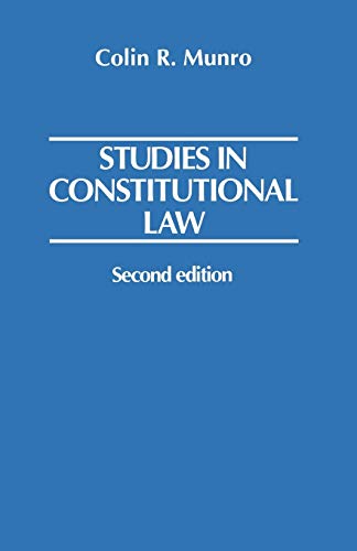 Imagen de archivo de Studies In Constitutional Law a la venta por AwesomeBooks