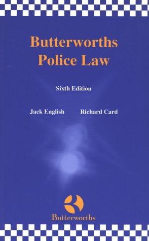 9780406981462: Butterworths Police Law