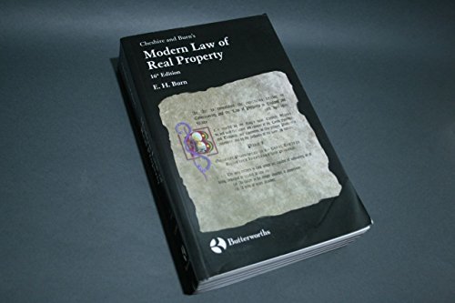 Stock image for Cheshire and Burn's Modern Law of Real Property for sale by WorldofBooks