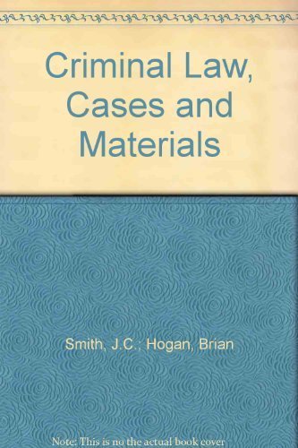 9780406983848: Cases and Materials (Criminal Law)