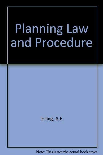 Stock image for Planning Law and Procedure for sale by AwesomeBooks