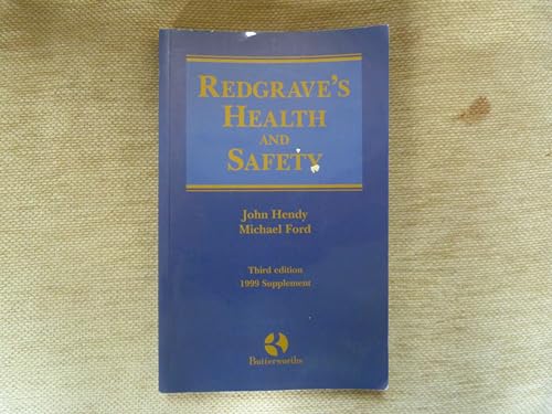 Imagen de archivo de Regrave's Health and Safety Third Edition 1999 Supplement a la venta por Shore Books