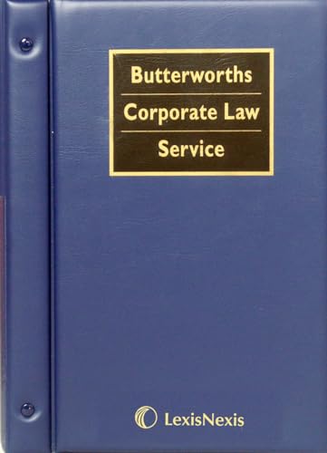 Butterworths Corporate Law Service (9780406989352) by Barton, Steve J.; Et Al