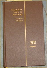 9780406992093: Halsbury's Laws of England. Volume 7 (3) Companies