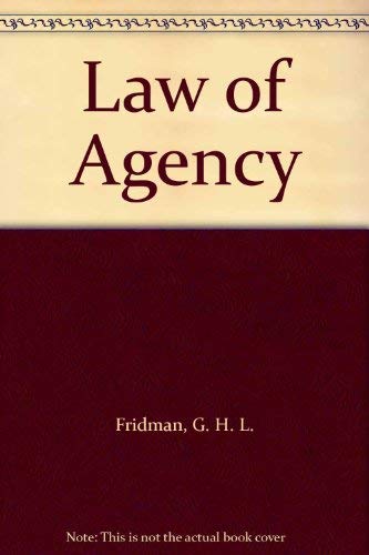 9780406997180: Law of Agency