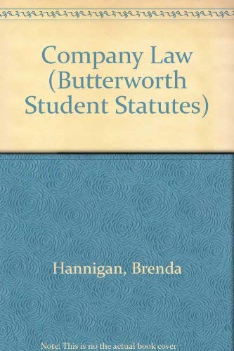 Butterworths Student Statutes Series: Company Law (Butterworths Students Statutes Series) (9780406997562) by Ryan LLB LLM, Christopher