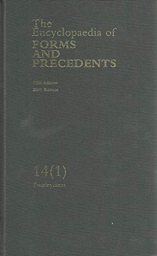 9780406997999: Encyclopaedia of Forms and Precedents