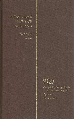 9780406999467: Halsbury’s Laws of England 4th Edition Volume 9 (2)