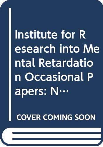 9780407268302: Institute for Research into Mental Retardation Occasional Papers: Nos. 2-4 in 1v