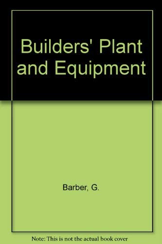 Stock image for Builders' plant and equipment for sale by Phatpocket Limited