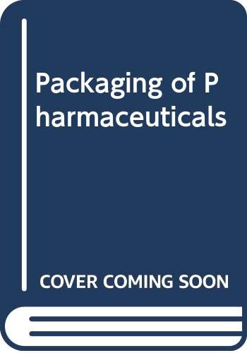 Stock image for Packaging of Pharmaceuticals for sale by Enterprise Books