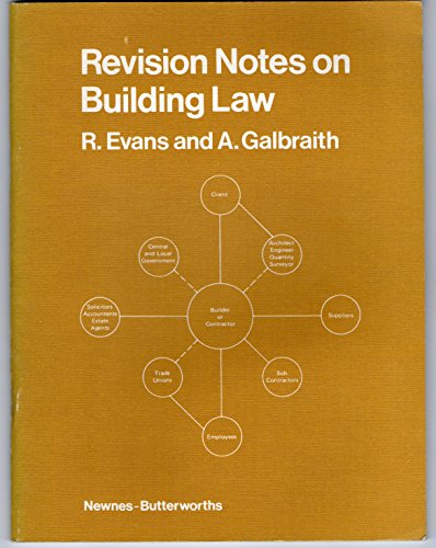 9780408003292: Revision notes on building law (Revision notebooks for building students)