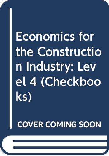 Stock image for Economics for the Construction Industry: Level 4 (Checkbooks S.) for sale by Shadow Books