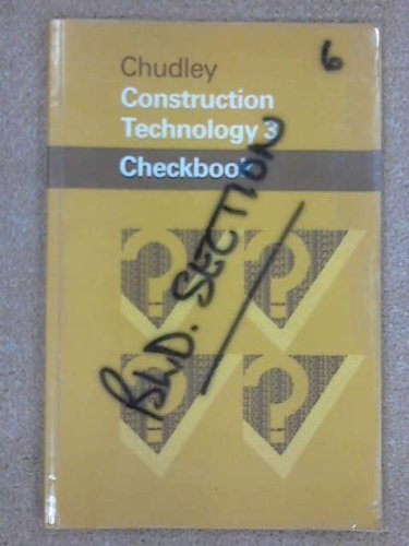 Construction Technology: Level 3 (Checkbooks) (9780408006866) by Chudley, R.
