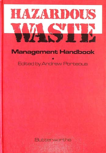 Stock image for Hazardous waste management handbook for sale by Mispah books