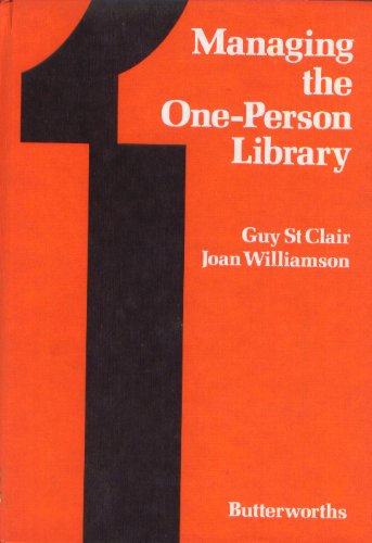 Beispielbild fr Managing the One-Person Library zum Verkauf von Better World Books