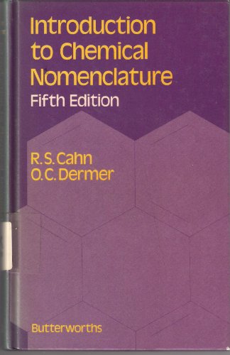 Imagen de archivo de Introduction to Chemical Nomenclature. Fifth edition a la venta por Research Ink