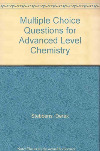9780408106443: Multiple Choice Questions for Advanced Level Chemistry