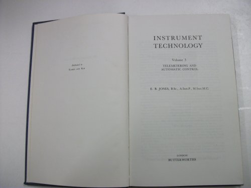 9780408230513: Instrument Technology: Telemetering and Automatic Control v. 3