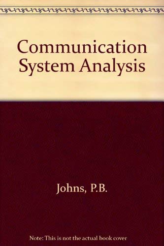 Stock image for Communication Systems Analysis for sale by Better World Books: West