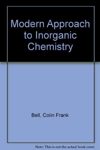 Imagen de archivo de Modern Approach to Inorganic Chemistry a la venta por Better World Books