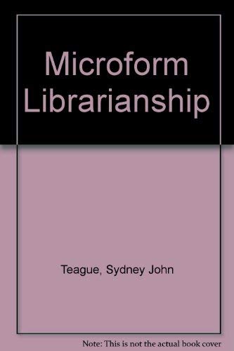 Imagen de archivo de Microform Librarianship a la venta por Redux Books